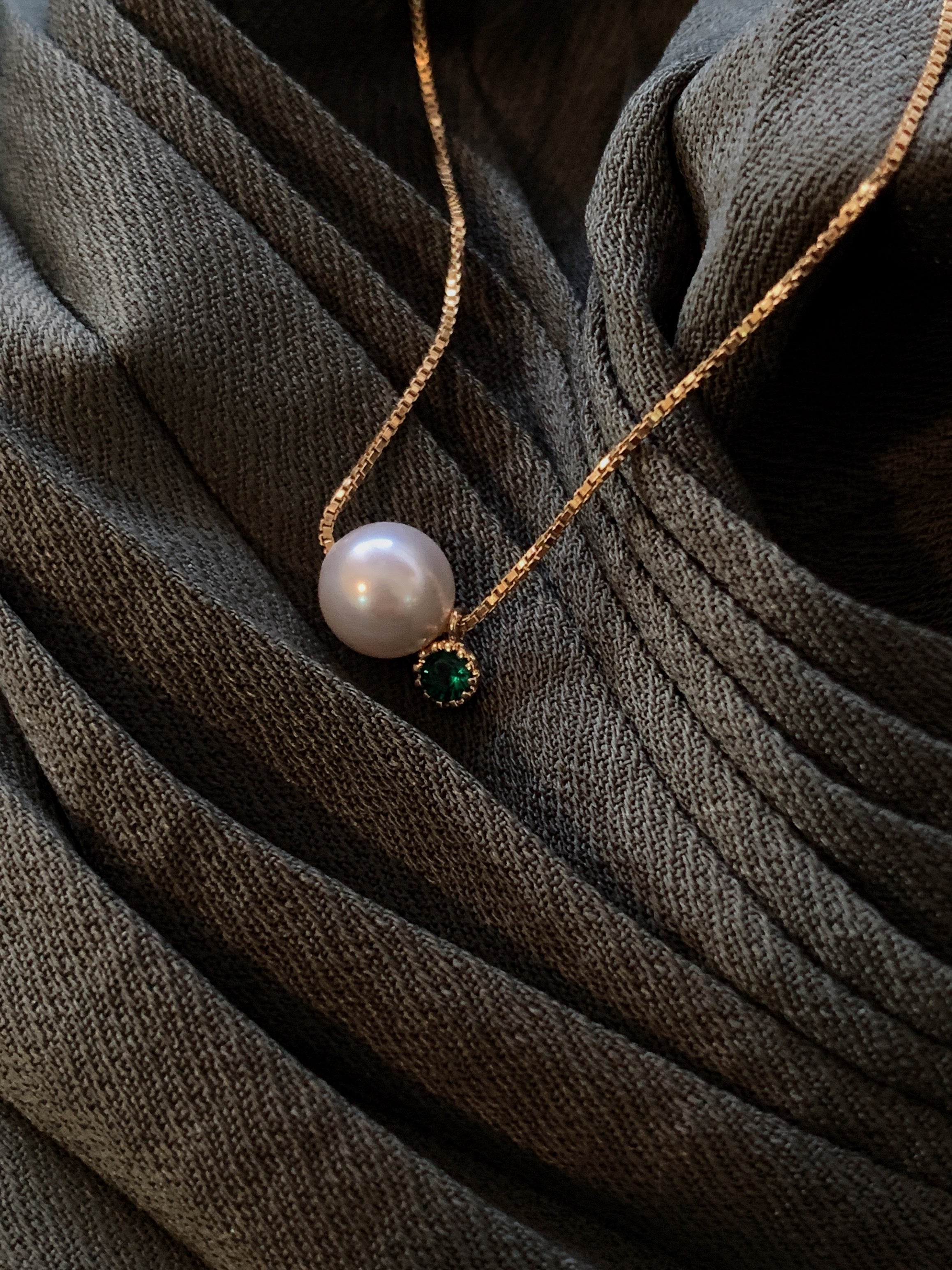 【母親節禮物】 超級禮-命定色-天然珍珠14KGF注金項鍊乾燥花禮盒